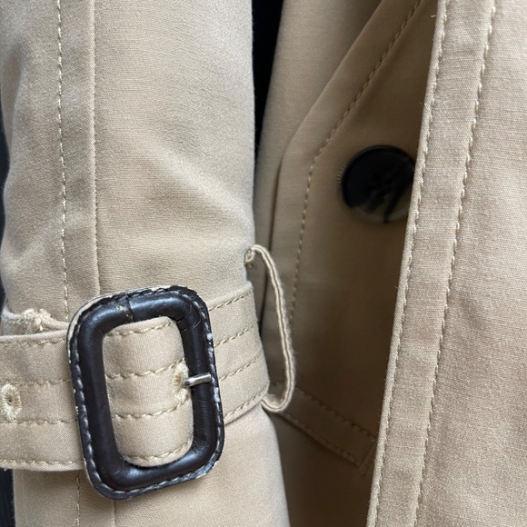 Club Monaco Camel Classic Trench Coat jacket XS - Picture 3 of 9